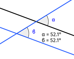 Parallel lines - angle measurement